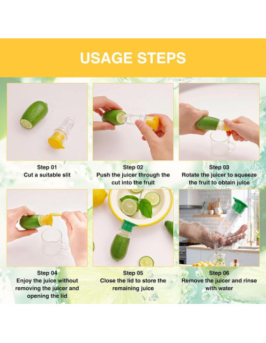 Exprimidor de Limón LOGJAM 3 Pcs Acero Inoxidable y Manual