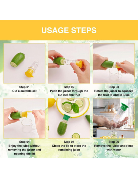 Exprimidor de Limón LOGJAM 3 Pcs Acero Inoxidable y Manual