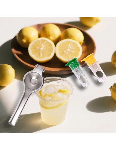 Exprimidor de Limón LOGJAM 3 Pcs Acero Inoxidable y Manual