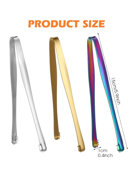 Pinzas de Cocina Multifuncionales MBAIYO 3pcs Acero Inoxidable