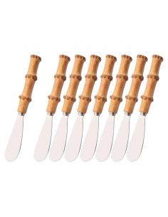 Set de 8 Cuchillos para Untar Queso Uniturcky 16 cm Acero Inoxidable