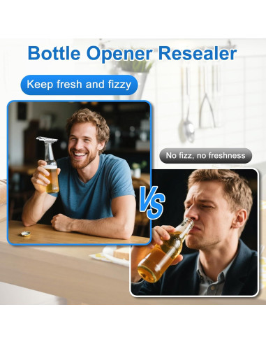 Abrebotellas 3 en 1 Gulfmew de Acero Inoxidable - 2 Pcs