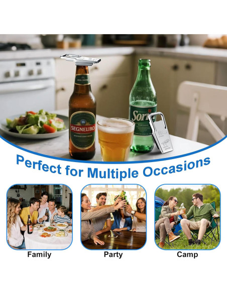 Abrebotellas 3 en 1 Gulfmew de Acero Inoxidable - 2 Pcs