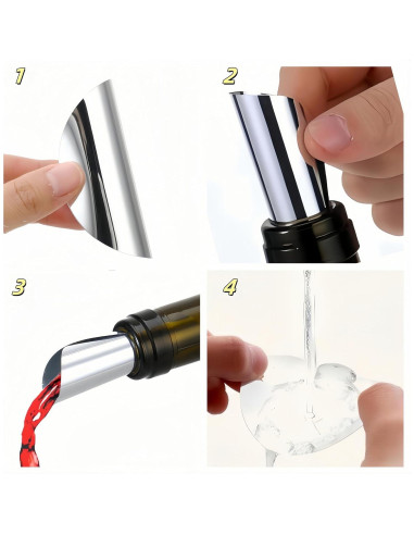 215 Boquillas Antigoteo de Aluminio Lancoco para Vino