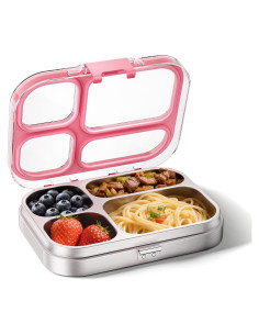 Caja de Almuerzo Bento G.a HOMEFAVOR 800 ml Rosa 4 Compartimentos