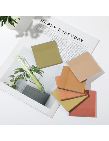 Notas Adhesivas Mr. Pen 3x3 cm Otoño Tierra 600 Hojas