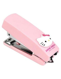 Mini Grapadora Sanrio Hello Kitty Rosa con Grapas