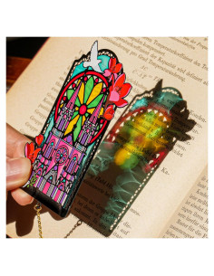 Marcador de Libros Gótico DORWBIAO con Colgante y Imanes