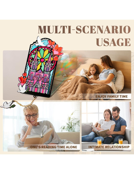 Marcador de Libros Gótico DORWBIAO con Colgante y Imanes