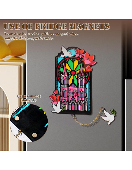 Marcador de Libros Gótico DORWBIAO con Colgante y Imanes