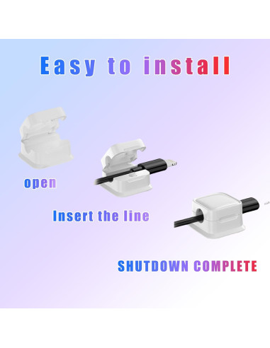 Organizador de Cables MCOTOP 12 PCS Adhesivo Blanco 0.68 cm