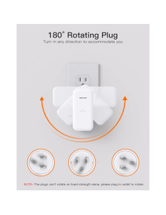 Extensor de Enchufe BESHON 6 AC con Protector 900J Giratorio 2