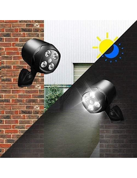 Luz de Sensor de Movimiento Yuyotrre 12W 600 Lúmenes Exterior