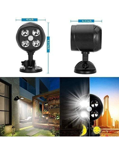 Luz de Sensor de Movimiento Yuyotrre 12W 600 Lúmenes Exterior