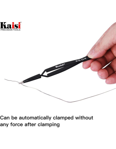Juego de Pinzas de Precisión Kaisi 12 Pcs Antiestáticas