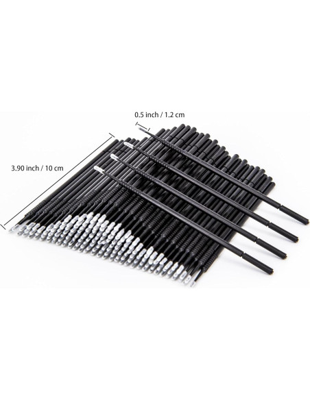 Micro Cepillos Aplicadores i-Laesh 200 Piezas Negro Pro Grip