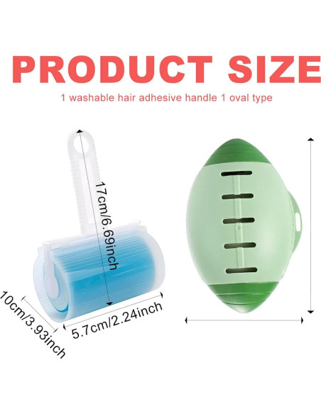 Juego de 2 Rodillos de Pelusa Reutilizables Ksheria 119g