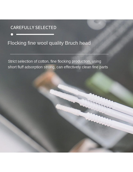 Micro Cepillos Aplicadores i-Laesh 200 Piezas Negro Pro Grip