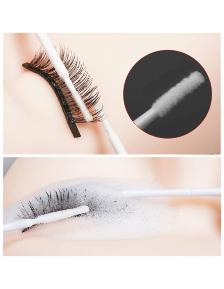 Micro Cepillos Aplicadores i-Laesh 200 Piezas Negro Pro Grip