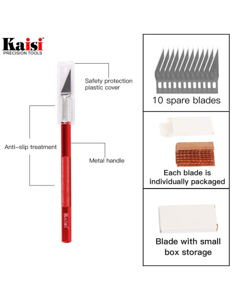 Juego de Pinzas de Precisión Kaisi 12 Pcs Antiestáticas