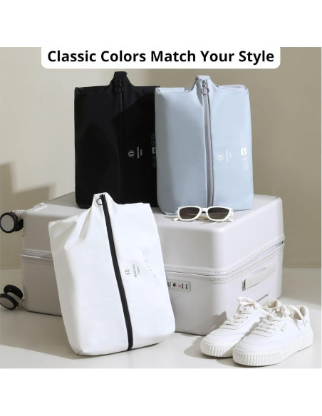 Bolsa de Zapatos de Viaje TIANZONG Impermeable Doble Capa 32x22cm