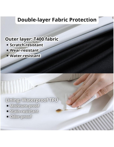 Bolsa de Zapatos de Viaje TIANZONG Impermeable Doble Capa 32x22cm