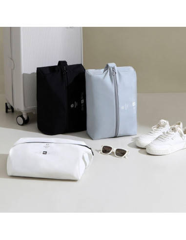 Bolsa de Zapatos de Viaje TIANZONG Impermeable Doble Capa 32x22cm