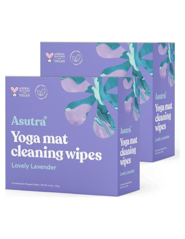 Toallitas Limpiadoras ASUTRA para Esteras de Yoga 60 Unidades