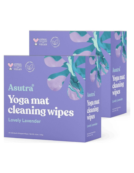 Toallitas Limpiadoras ASUTRA para Esteras de Yoga 60 Unidades