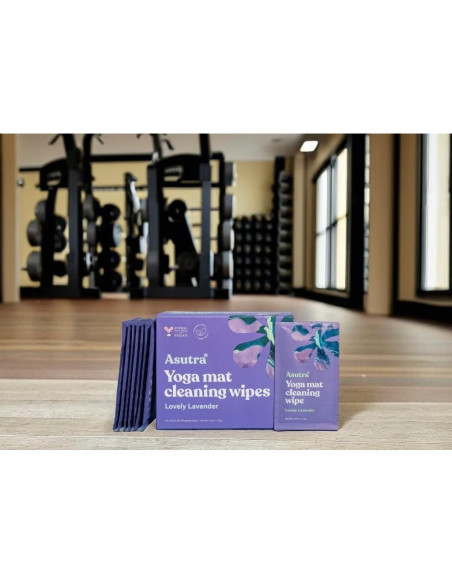 Toallitas Limpiadoras ASUTRA para Esteras de Yoga 60 Unidades