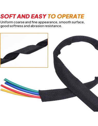 Manga Trenzada Termoretráctil Automotriz Sonore 2:1 4.57m