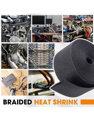 Manga Trenzada Termoretráctil Automotriz Sonore 2:1 4.57m