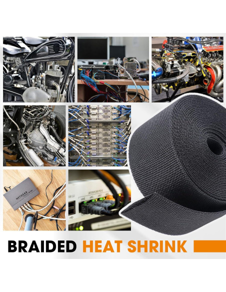 Manga Trenzada Termoretráctil Automotriz Sonore 2:1 4.57m