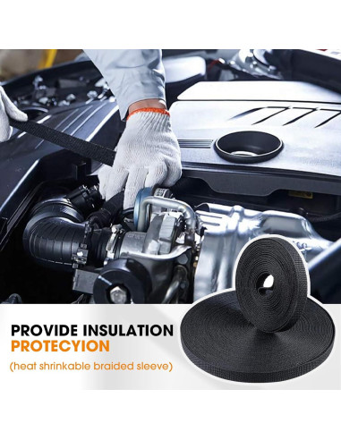 Manga Trenzada Termoretráctil Automotriz Sonore 2:1 4.57m