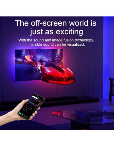 Luz de Fondo LED Lumtang para TV 50-65" RGB Wi-Fi