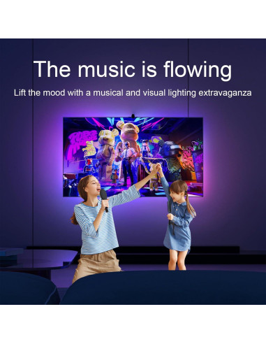 Luz de Fondo LED Lumtang para TV 50-65" RGB Wi-Fi