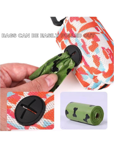 Dispensador de Bolsas de Excremento de Perro LZSOMPK Verde