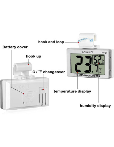Higrómetro Termómetro Digital Cangda para Reptiles 1 Paquete