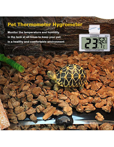 Higrómetro Termómetro Digital Cangda para Reptiles 1 Paquete