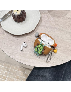 Funda de Silicona Verde para AirPods 4 GCVXRUD 2024 2