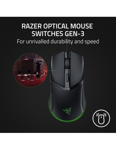 Razer Cobra Ratón Gaming con Bungee V3 Chroma - 58g Negro