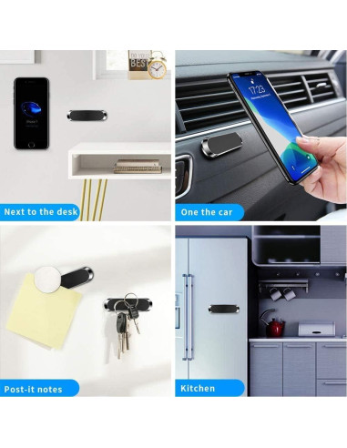 Soportes Magnéticos para Teléfonos SALEX 3 Paquete Negro