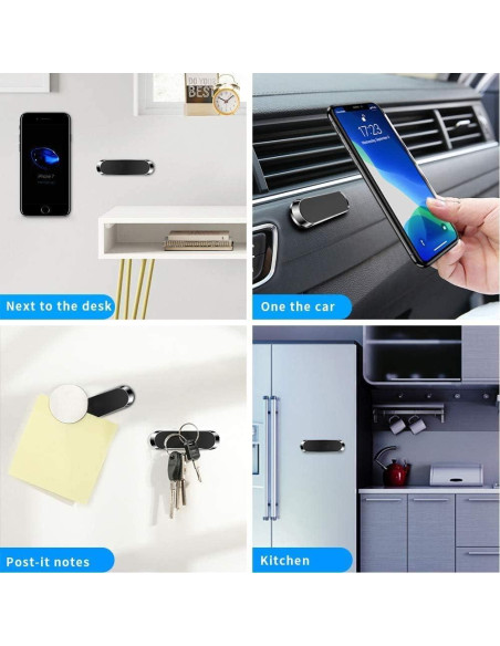 Soportes Magnéticos para Teléfonos SALEX 3 Paquete Negro