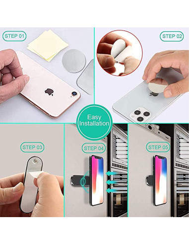 Soportes Magnéticos para Teléfonos SALEX 3 Paquete Negro