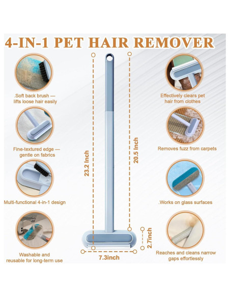 Removedor de Pelo de Mascota LINTLOCK 52.1 cm Reutilizable