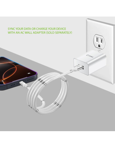Cable de carga magnético autovolvente Cellet USB-C 1m