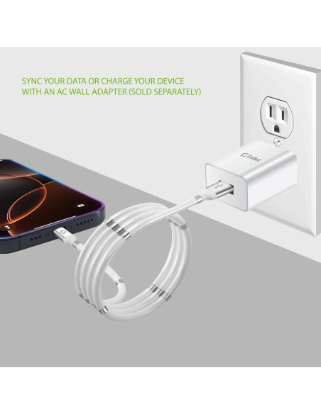 Cable de carga magnético autovolvente Cellet USB-C 1m