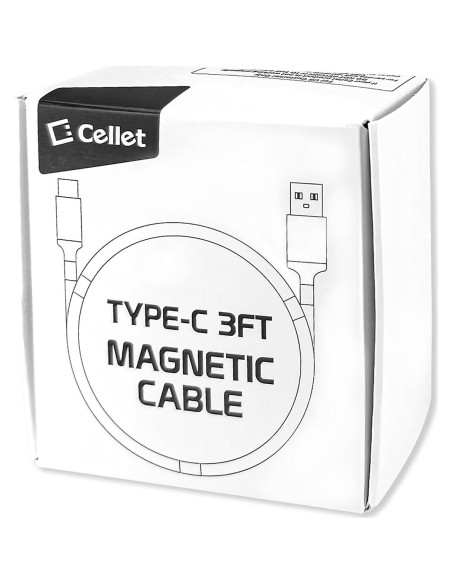 Cable de carga magnético autovolvente Cellet USB-C 1m