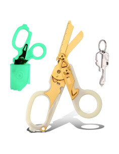 Tijeras de Trauma UARMU 6 en 1 Plegables con Funda - Acero Inoxidable