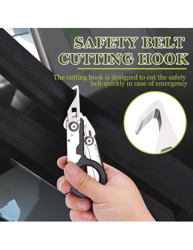 Tijeras de Trauma UARMU 6 en 1 Plegables con Funda - Acero Inoxidable